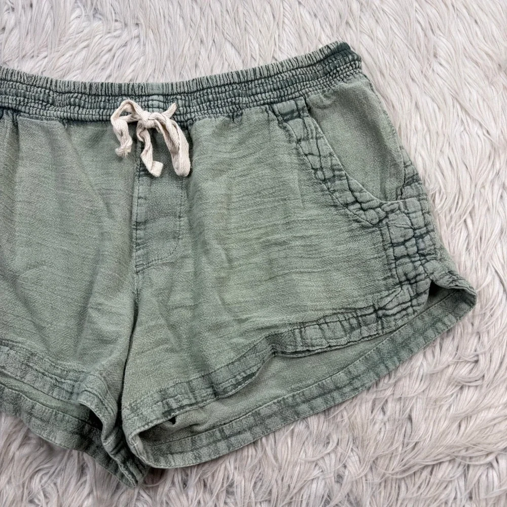 Rip Curl Women's S Mineral Green Pull On Shorts Beach Boho Resort
